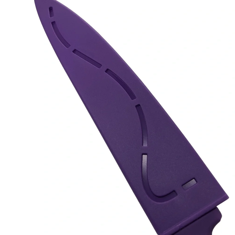 Faberware Cutlery Purple Resin 8” Knive with Blade Cover